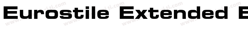 Eurostile Extended B字体转换